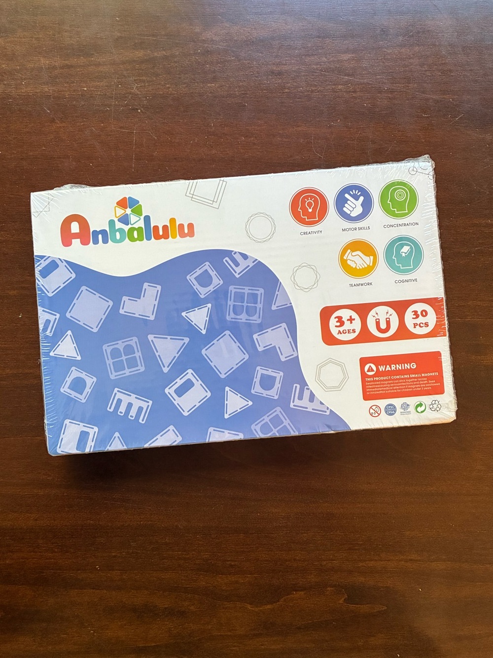 Kids Magnetic Puzzle Set - Blue